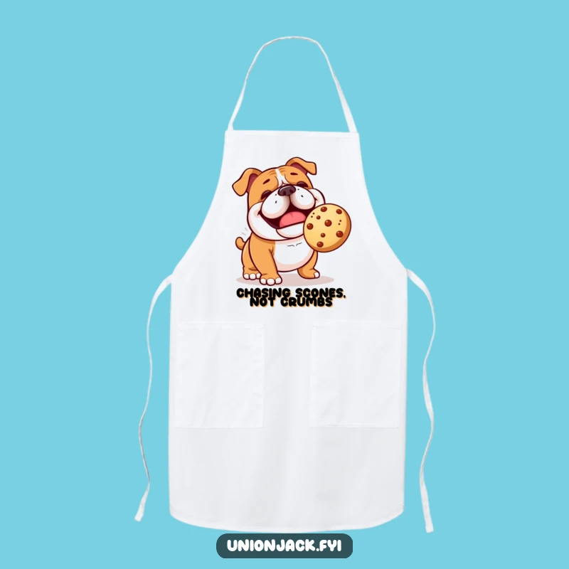 Funny Bulldog Scone Apron - Kitchen Fun for Dog Lovers