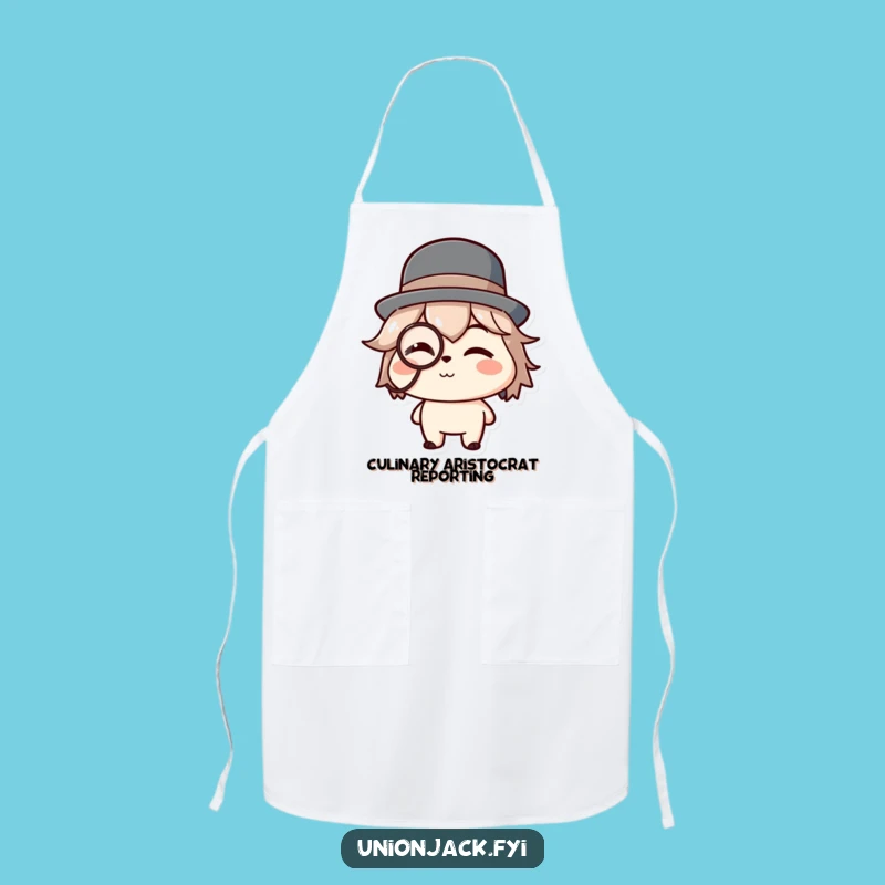 Funny Gentleman Character Apron: Cook with Sophisticated Humor