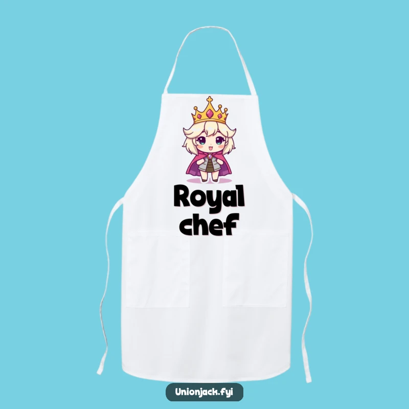 Funny Regal Character Apron - Cook Like Royalty!