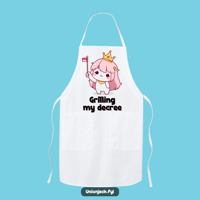 Funny Royal Apron: Character's Kitchen Crown - Cook with Authority and Humor, Perfect Funny Gift