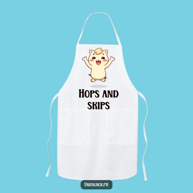 Funny Hop Apron: Durable Character Design, A Hilarious Funny Gift for Kitchen Fun!