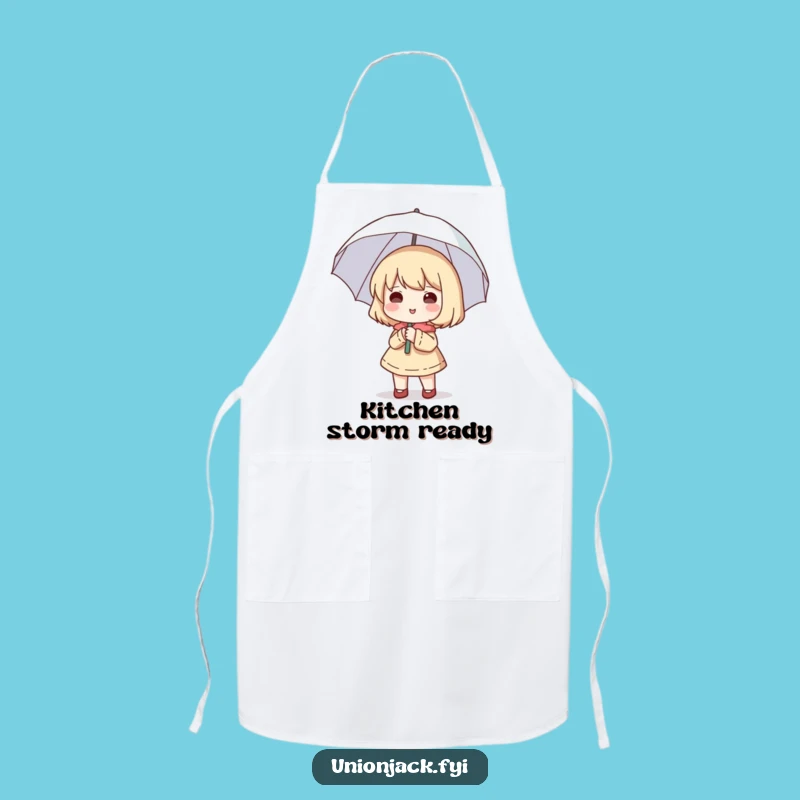 Funny Character Happy Brolly Apron: Cook with Cheerfulness