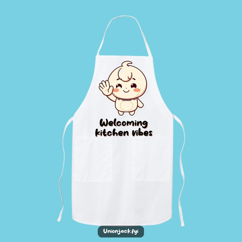 Funny Greeting Apron: Warm Wave Kitchen Fun, Perfect Humorous Gift!