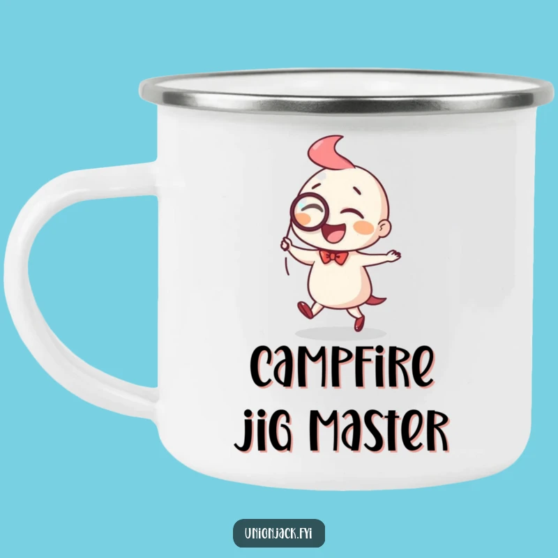 Funny Dapper Jig Camp Mug: Durable Character Mug for Elegant Outdoor Sips