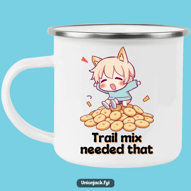 Funny Biscuit Camp Mug: Durable Character Mug for Outdoor Laughs and Sips