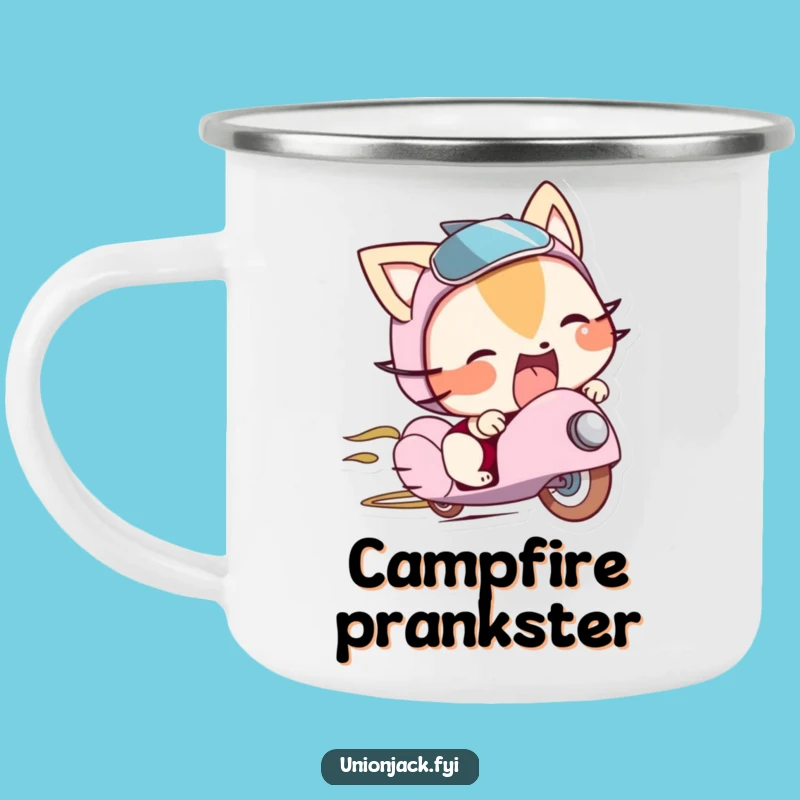 Funny Cheeky Camp Mug: Durable Character Mug for Playful Outdoor Sips