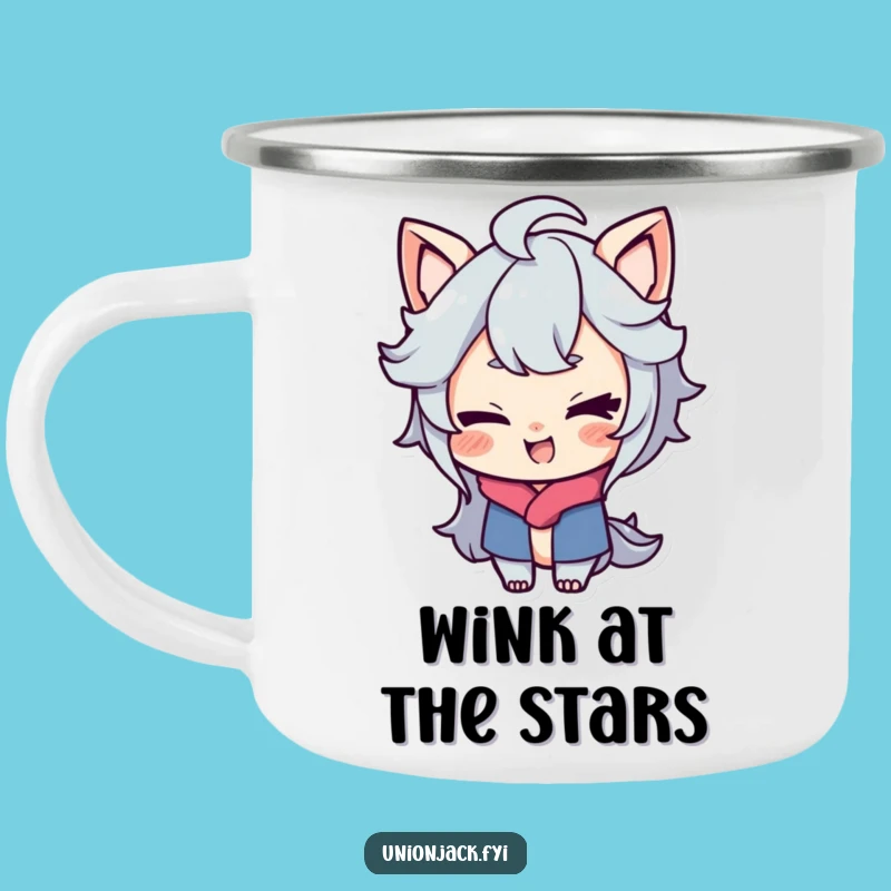 Funny Cheeky Wink Camping Mug: Adventure Fuel for Mischief