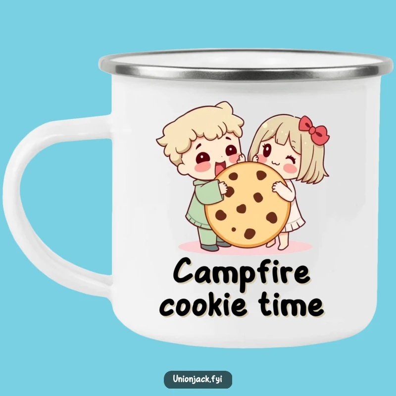 Funny Cookie Sharing Camping Mug: Hilarious Friendship Duo for Sweet Campers