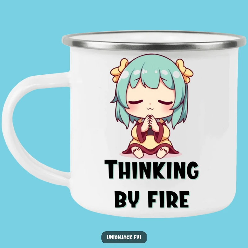 Funny Thoughtful Camping Mug: Sturdy Pensive Design, A Unique Funny Gift for Campfire Chats!