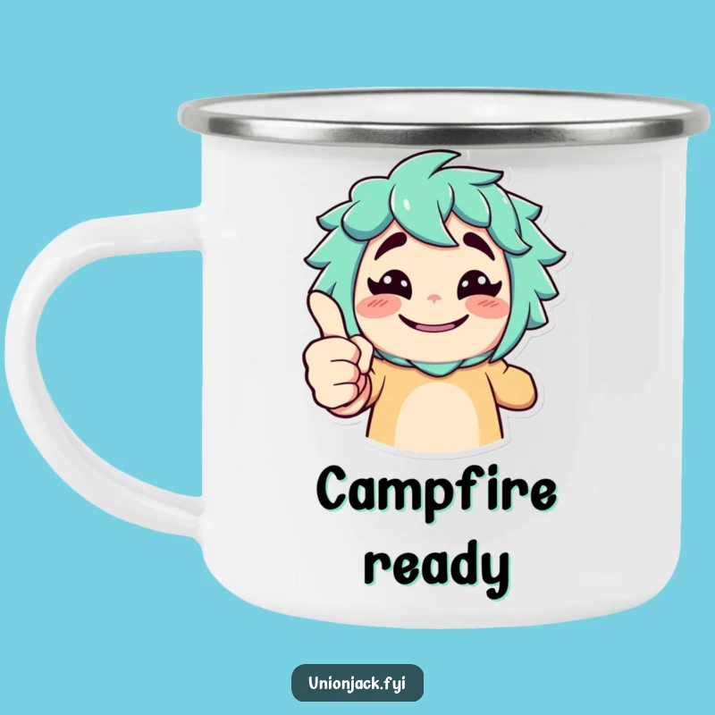 Funny Thumbs Up Camping Mug: Your Approval for Outdoor Adventures