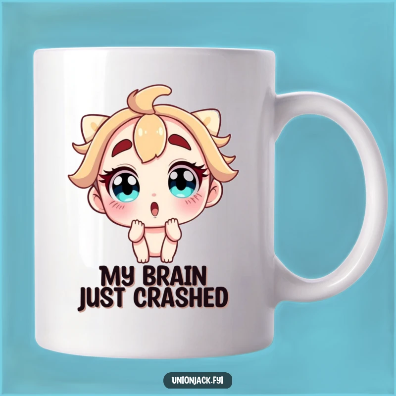 Funny Surprise Mug: Wide-Eyed Character Gift for Shocked Reactions