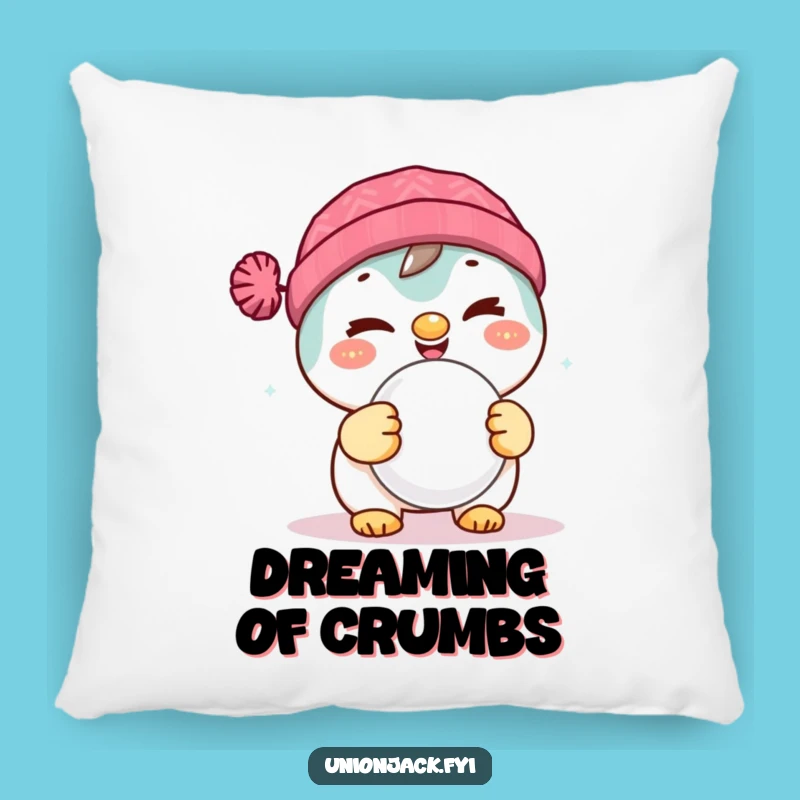 Funny Winking Scone Pillow: Cozy & Hilarious Accent for Your Sofa Gift