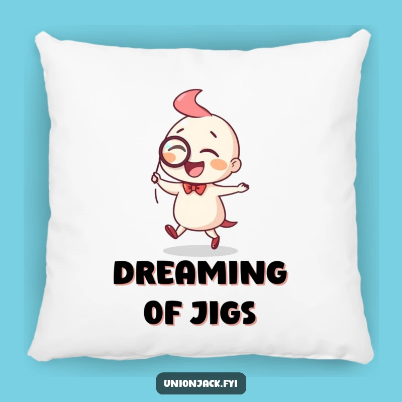 Funny Monocle Dance Pillow: Plush Character Comfort for Classy Relaxation