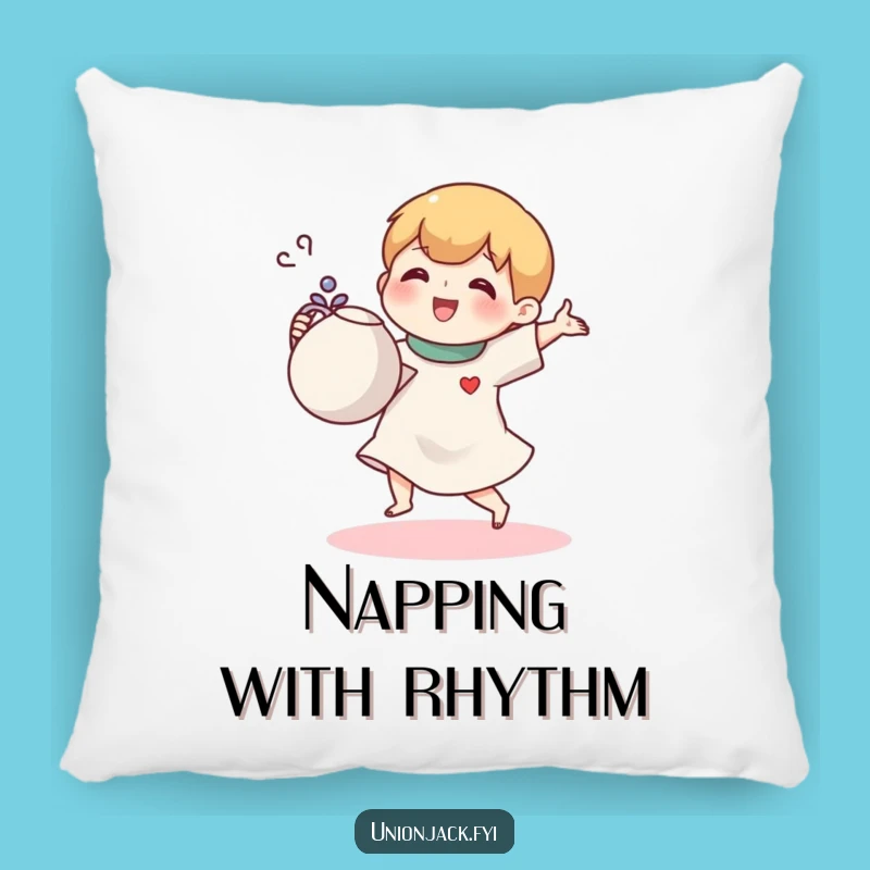 Funny Tea Jig Character Pillow: Snuggle Up with Brewtiful Comfort!