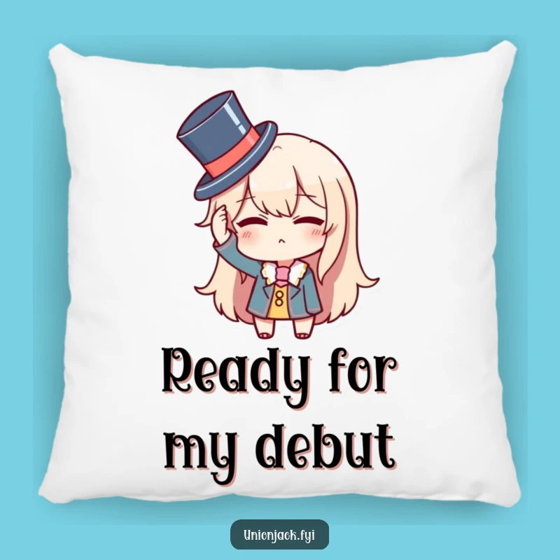 Funny Top Hat Pillow: Dapper Wink Comfort, Hilarious Gift Accent!