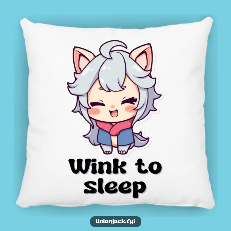 Funny Cheeky Wink Pillow: Snuggle Up with Playful Charm