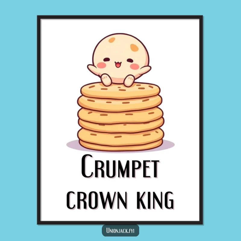 Funny Crumpet Balancing Digital Art - Instant Joyful Decor