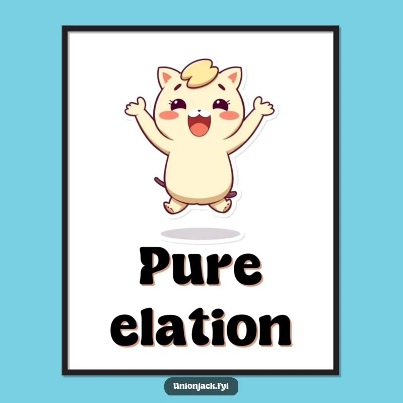 Funny Hop Digital Art: Printable Character Design, An Instant Funny Gift for Joyful Decor!