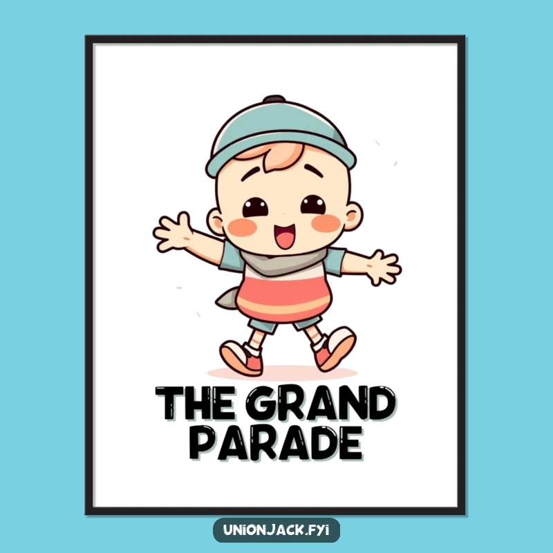 Funny Silly March Print: Instant Wall Art for Exaggerated Joy