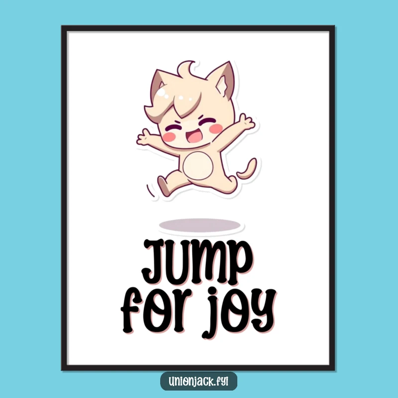 Funny Determined Jumper Digital Art - Instant Motivational Decor
