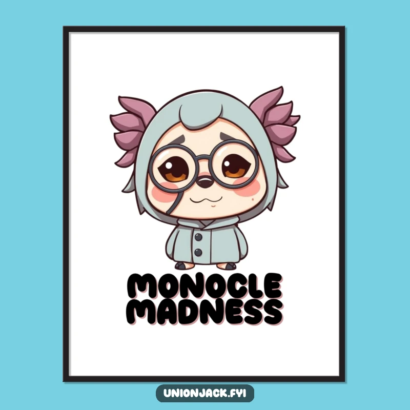 Funny Monocle Face Digital Art - Instant Dapper Decor