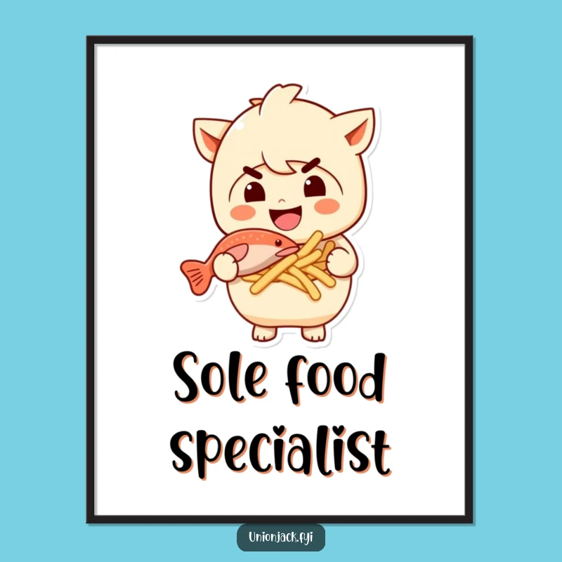 Funny Fish and Chips Digital Art - Instant Delicious Decor