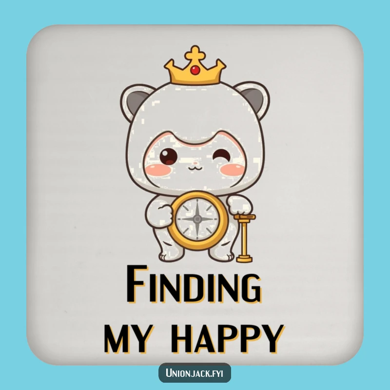 Funny Proud Compass Coaster: Character's Direction Protection, Party Gift!