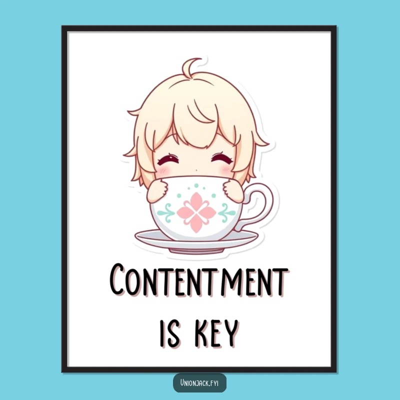 Funny Relax Poster: Serene Character Art, A Peaceful Funny Gift for Wall Decor!