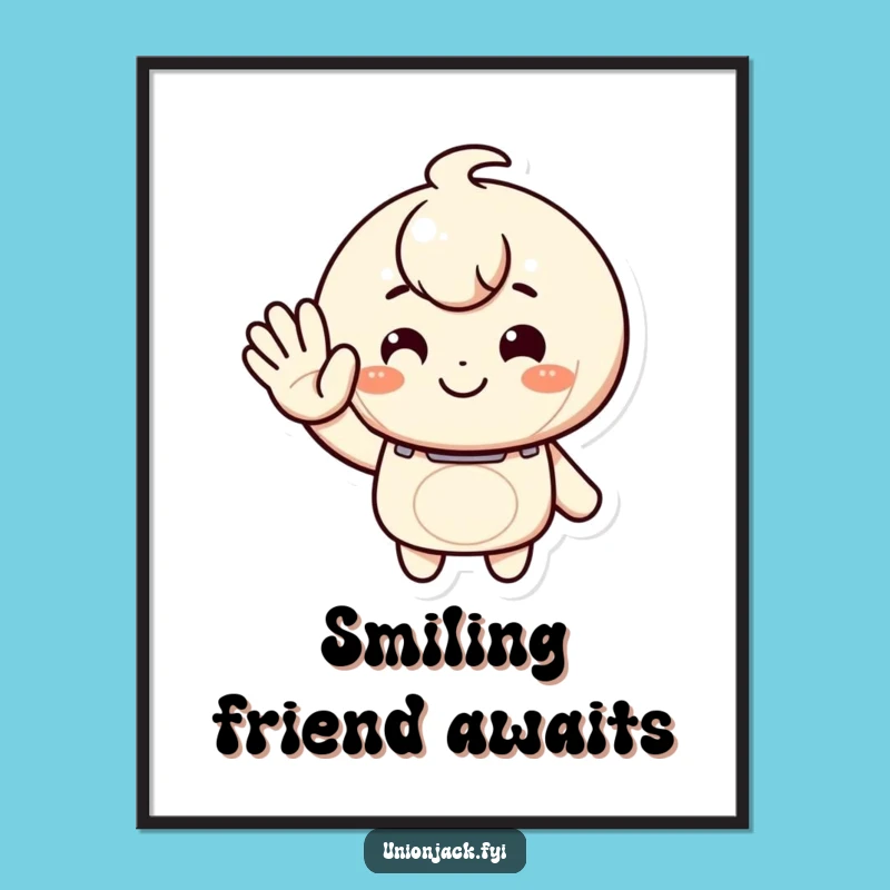 Funny Greeting Poster: Warm Wave Art, Hilarious Wall Decor Gift!