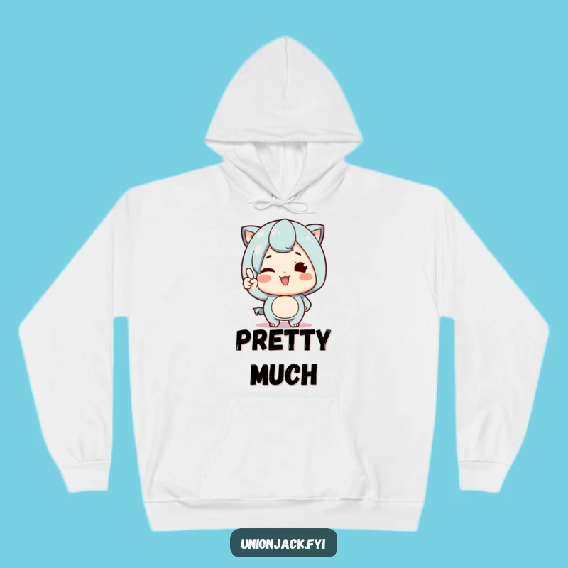 Cozy Funny Hoodie: Cute Character Wink & Nod - Proud & Warm Wear