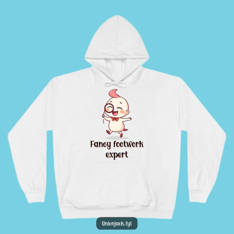 Funny Dapper Jig Hoodie: Cozy Character Wear for Joyful, Classy Comfort