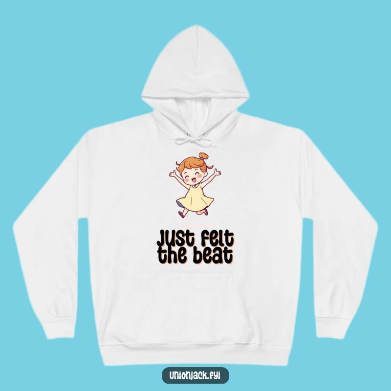 Funny Dancing Character Hoodie - Jaunty Stride Warmth, Cozy and Funny Gift for All