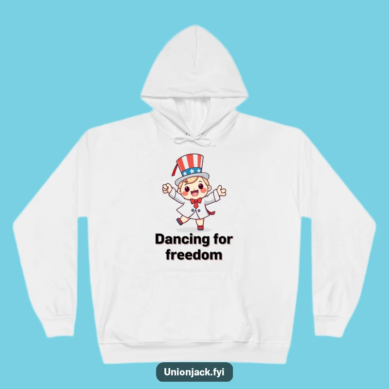 Funny Patriotic Jig Hoodie: Cozy Dance Wear for Festive Warmth
