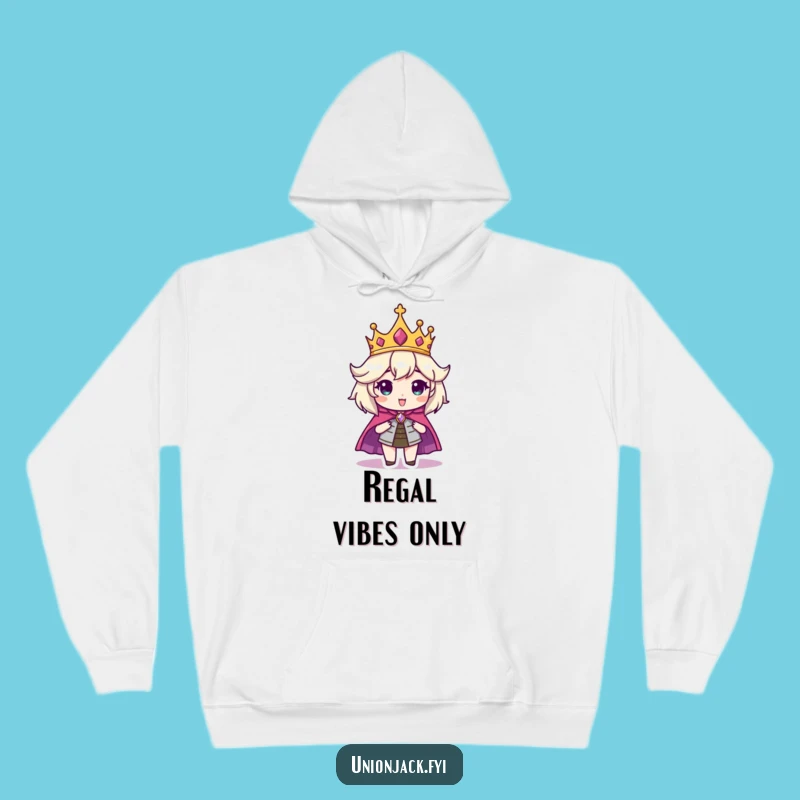 Funny Regal Character Hoodie - Cozy & Hilarious Royal Apparel!
