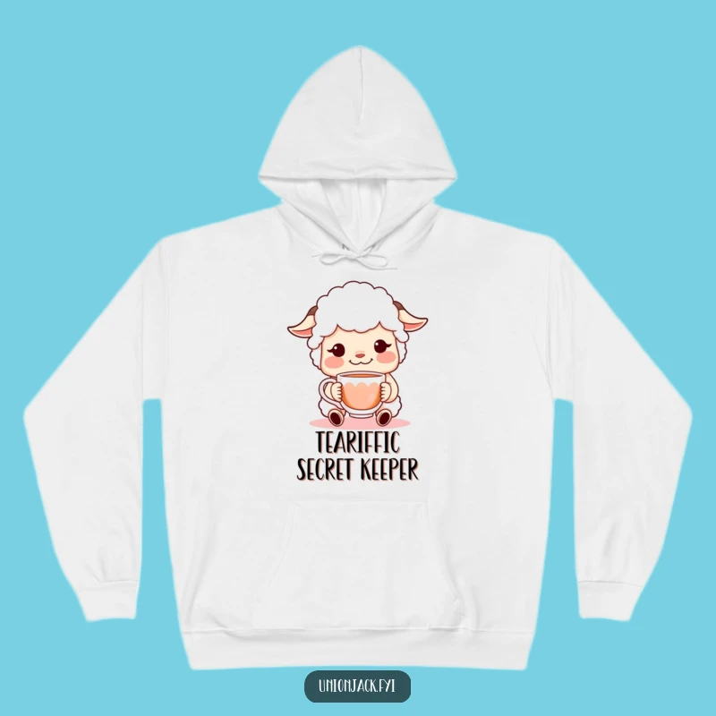 Funny Sheepish Grin Hoodie: Cozy Character Gift for Comfy, Hilarious Lounging