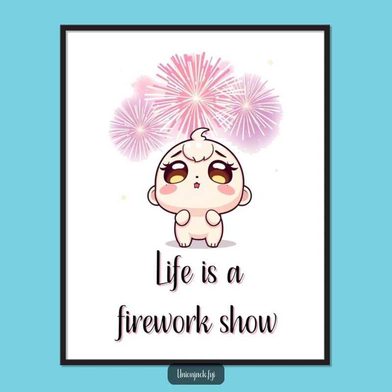 Free Printable Wall Art: Fireworks Spectacle Funny Downloadable Decor for Joyful Spaces