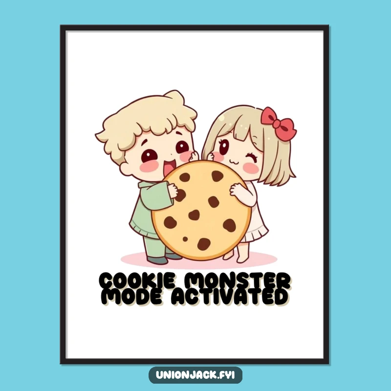 Funny Free Printable Wall Art: Sweet Cookie Sharing