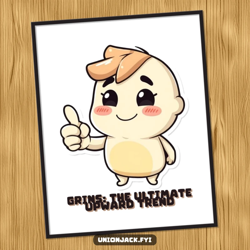 Funny free printable wall art of a character giving a confident thumbs up and a mischievous grin, radiating positivity.