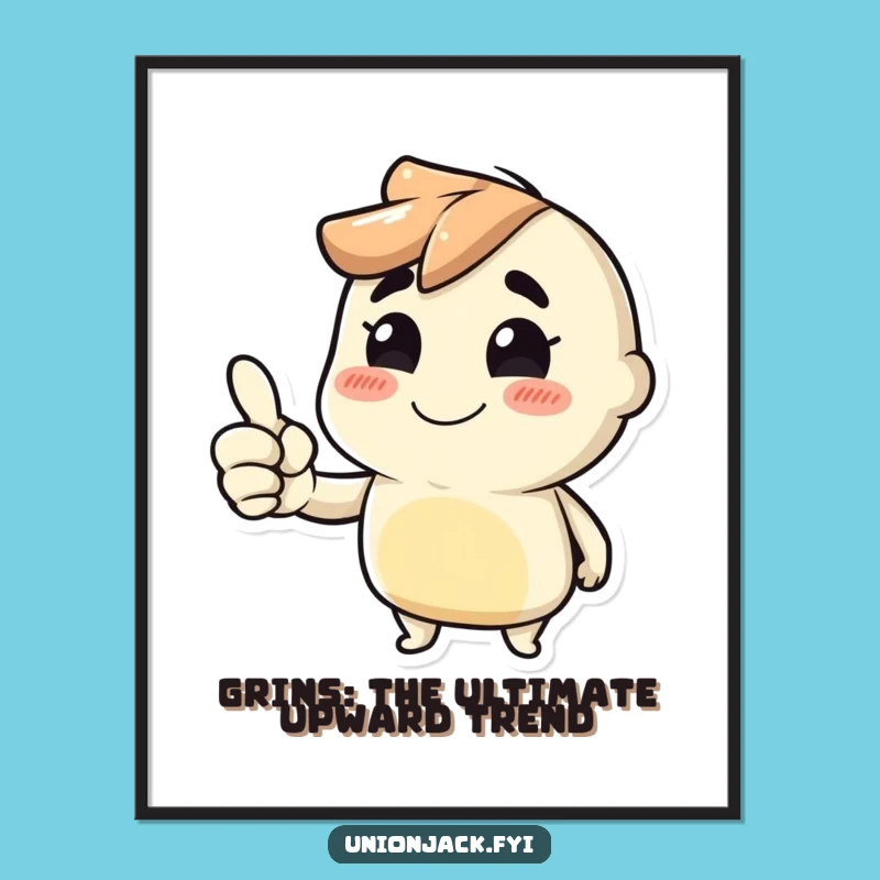 Funny Free Printable Wall Art: Thumbs Up Character for Comical Downloadable Decor