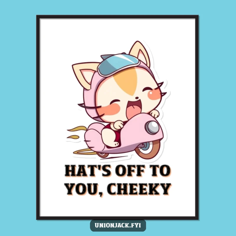 Funny Free Printable Wall Art: Cheeky Tongue Character Downloadable Art