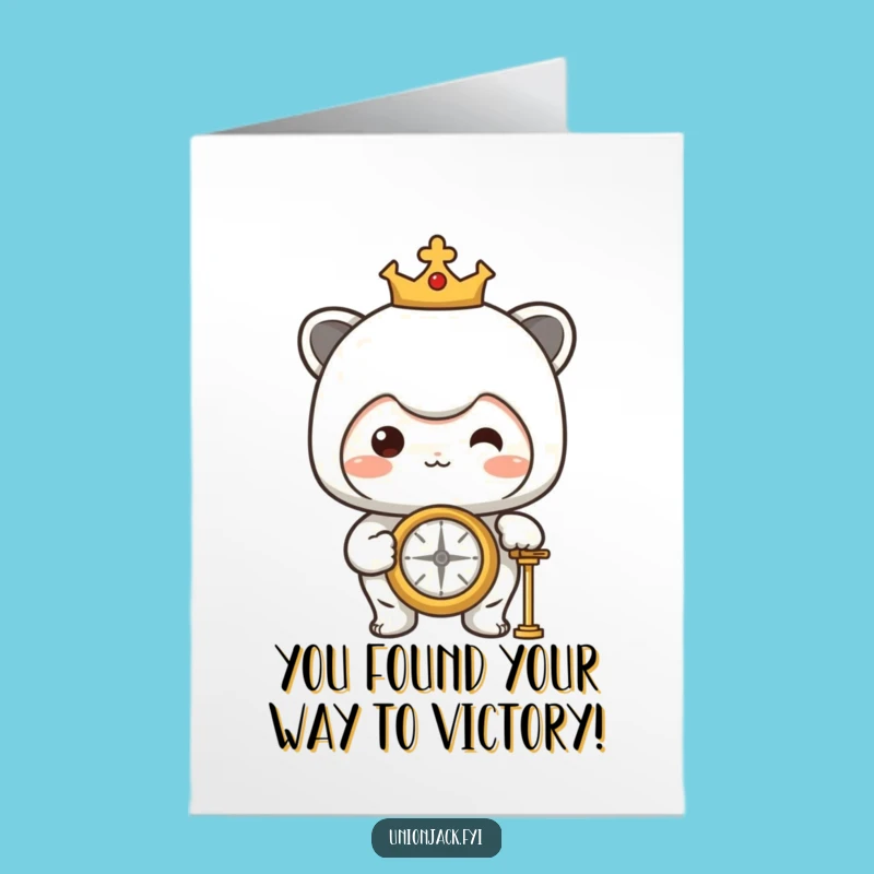 Free Printable Congrats Card: Proud Navigator Character - Funny Downloadable
