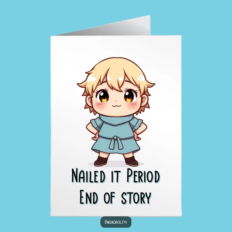 Free Printable Congrats Card: Proud Pose for a Victorious Downloadable Gift