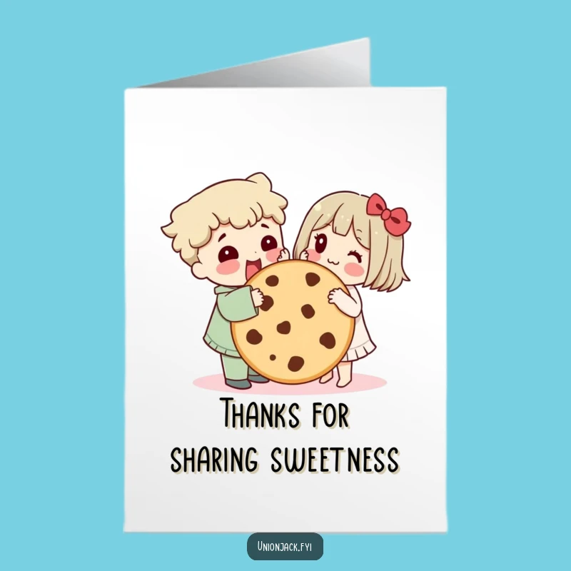 Free Printable Thank You Card: Sharing Cookie Joy