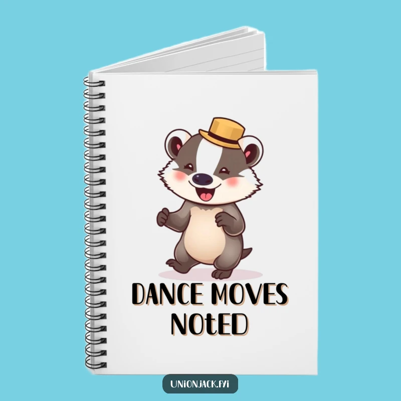 Funny Badger Waltz Notebook - Jot Down Ideas with Dance Style Gift!