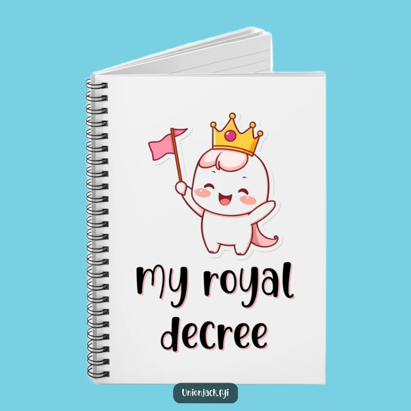 Funny Crowned Character Notebook: Jot Down Celebrations - Your Perfect Funny Gift!