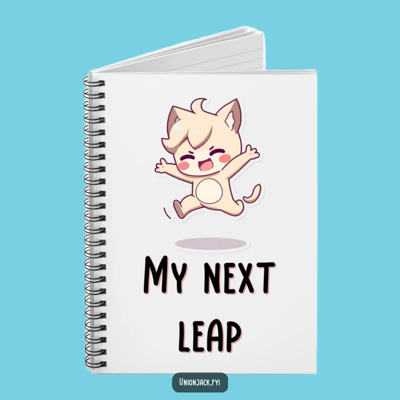 Funny Determined Jumper Notebook - Jot Down Goals with Zest