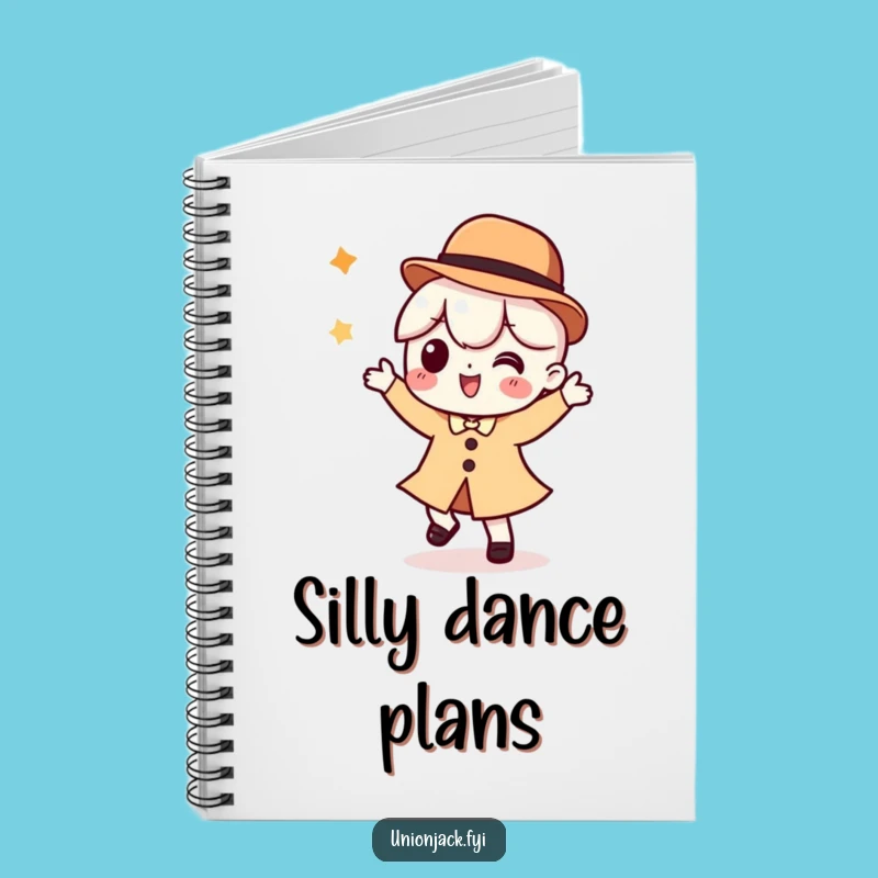 Funny Notebook: Dancing Thoughts in Bowler Hat - A Humorous Gift