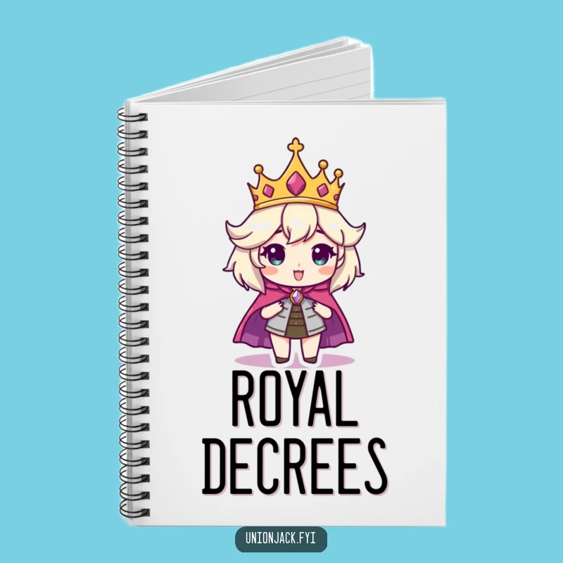Funny Regal Character Notebook - Jot Down Your Royal Decrees!