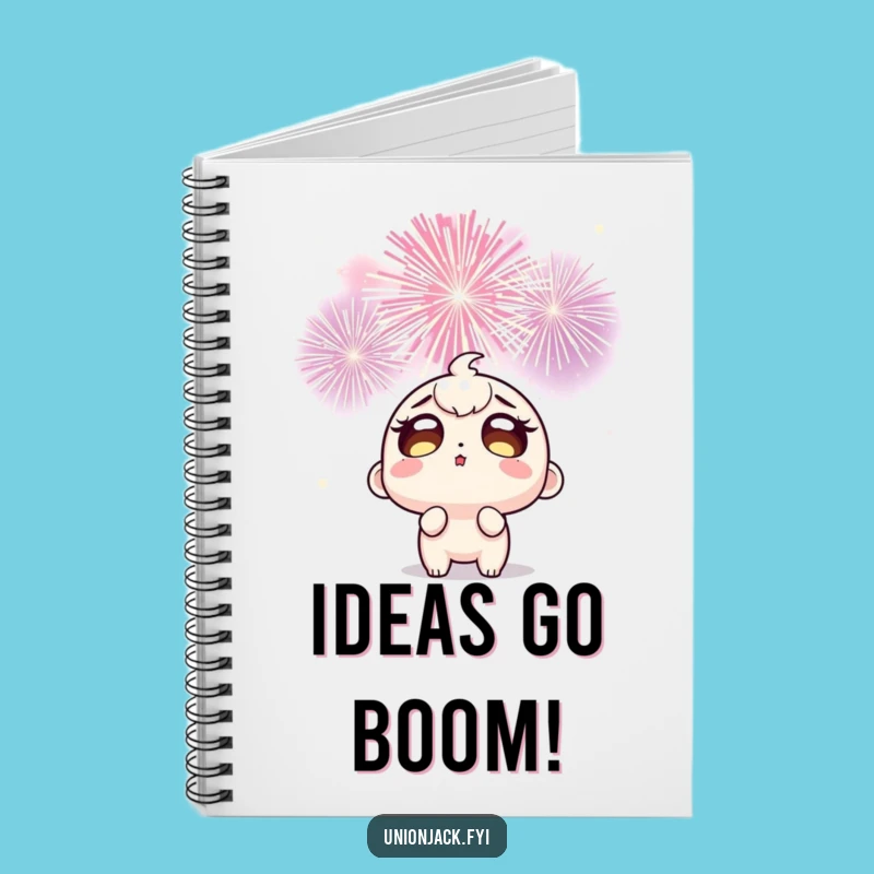 Funny Fireworks Journal: Wide-Eyed Character's Inspiration, Write Your Wonders!