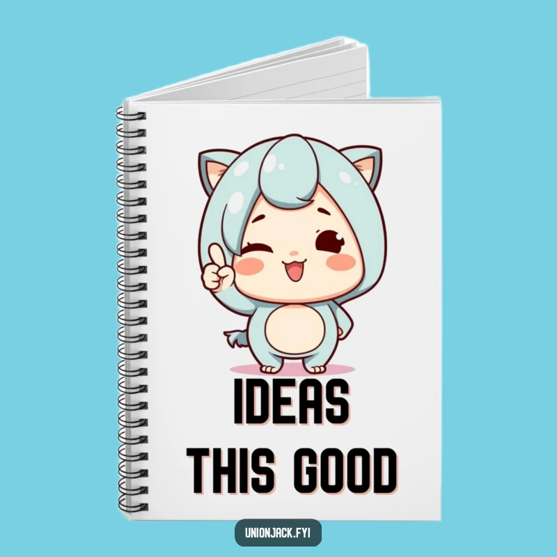 Journal Funny Notebook: Cute Character Wink & Nod - Proud & Inspiring Pages